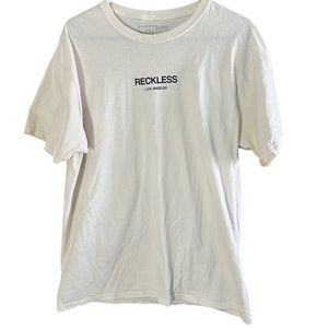 Off white “Reckless” basic tee
